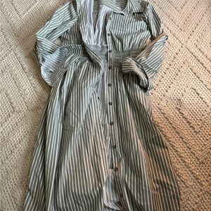 Universal Standard Full Button Shirt Dress